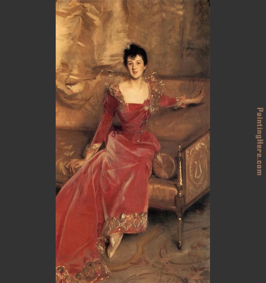 Mrs. Hugh Hammersley painting - John Singer Sargent Mrs. Hugh Hammersley art painting